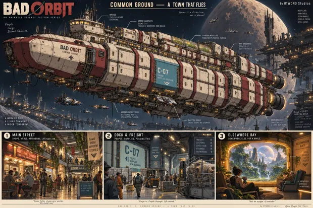 Common Ground, the modular ship at the heart of Bad Orbit